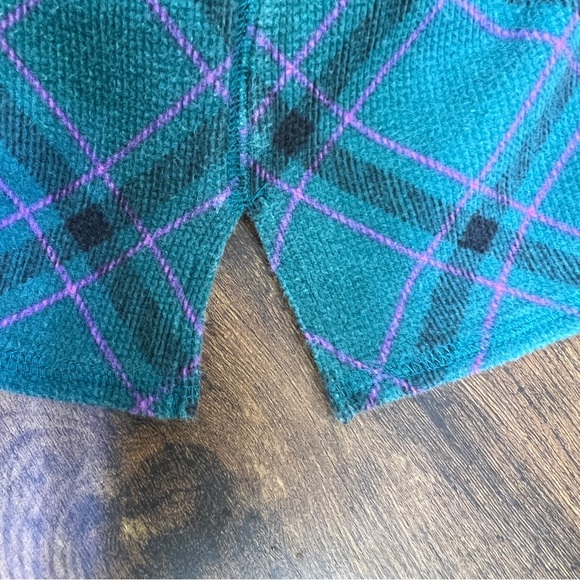 2-Pc Victoria’s Secret Plaid Thermal Cotton Pj’s Long Sleeve Crewneck Pj’s - Picture 10 of 10